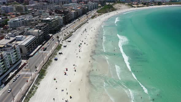 Coast city of Lakes Region tourism landmark of Rio de Janeiro Brazil alt