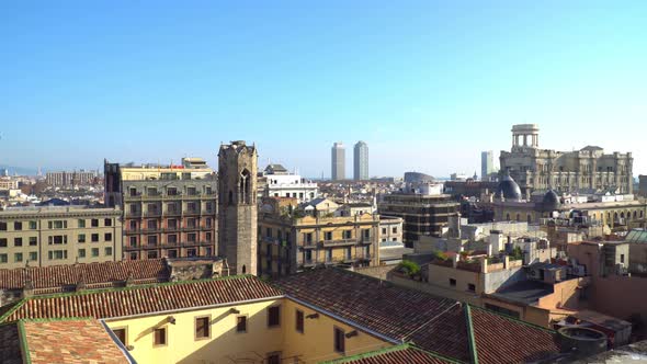 Panorama Of The City Of Barcelona  alt