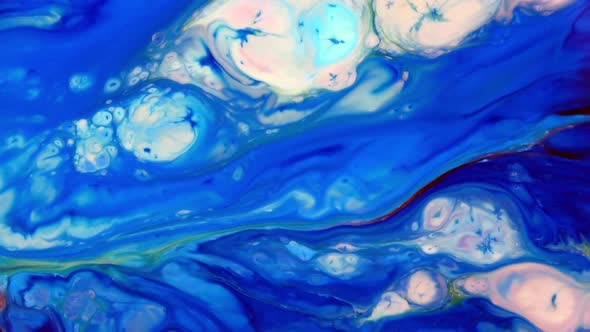 Colorful Liquid Ink Colors Blending Burst Swirl Fluid 71