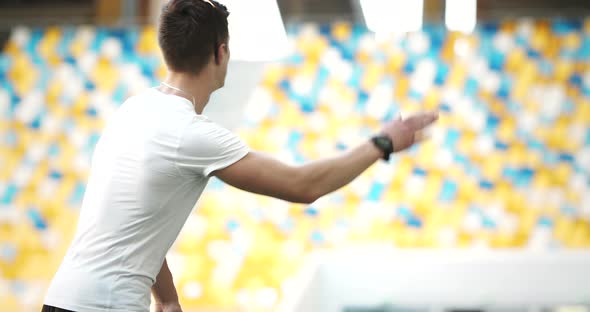 Coach Giving Female Athlete High-Five