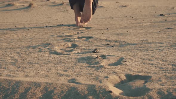 Step By Step on a Sand