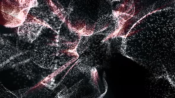 Abstract Particles Flowing Background alt