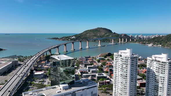 Third bridge landmark of vitoria state of espirito santo Brazil. alt