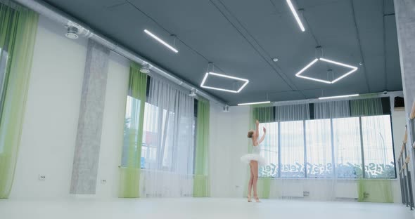 Graceful Ballerina in Classical Dance in Studio alt