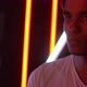 Neon Portrait of Young Handsome Man - VideoHive Item for Sale