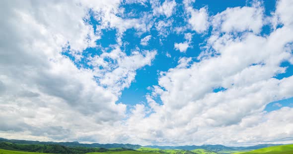 Mountain Meadow Timelapse at the Summer or Autumn Time alt