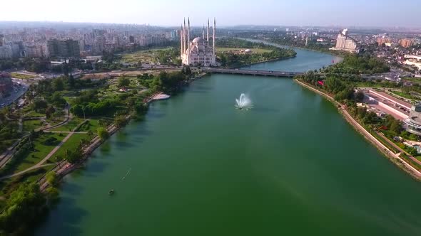 Adana Mosque And City View alt