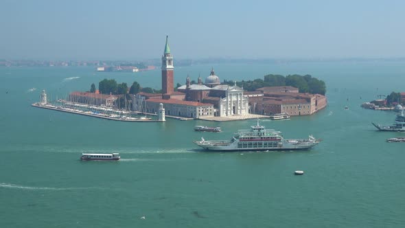 Panoramic view of San Giorgio Maggiore Island 