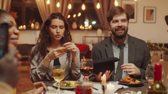 Friends Playing Hat Game alt