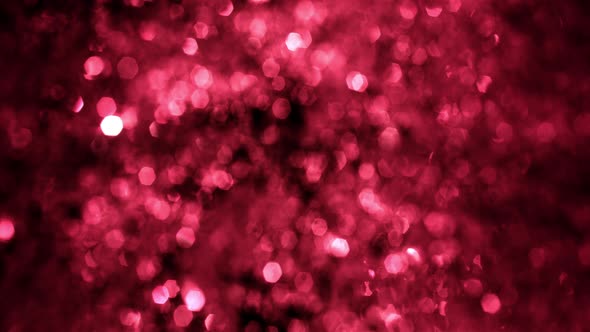 Abstract Festive Red Bokeh Texture Loop with Defocused Lights