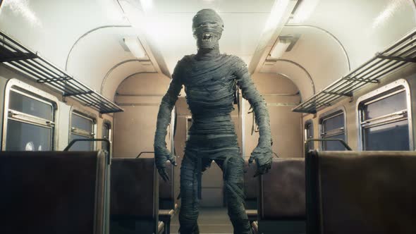 A Nightmare Monster On A Train