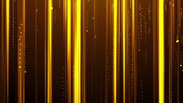 Fast-Falling Gold Particles Background