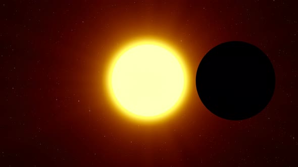 Solar Star Eclipse on Starry Background Open Cosmic Space Astronomy Science alt