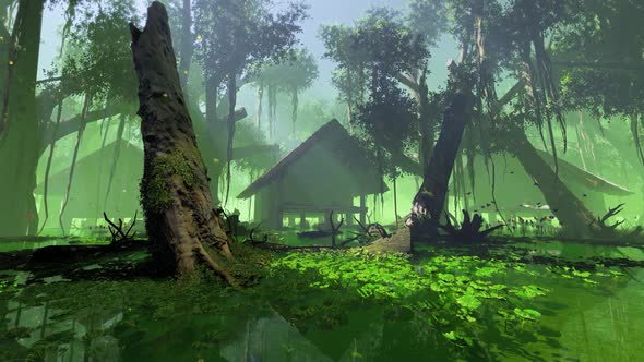 Houses Standing In The Rainforest alt