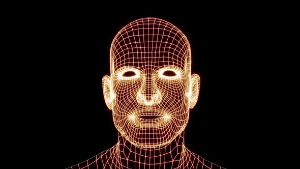 Mesh Human Head Speaking