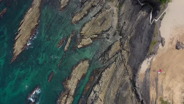 Scenic Beach with Green Water alt