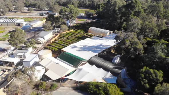 Aerial View of a Small Farm in Australia
