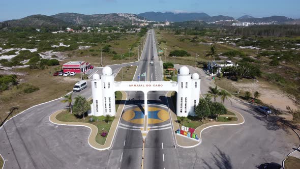 Coast city of Lakes Region, tourism landmark of Rio de Janeiro, Brazil. alt