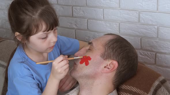 Girl Paint Dad Face alt