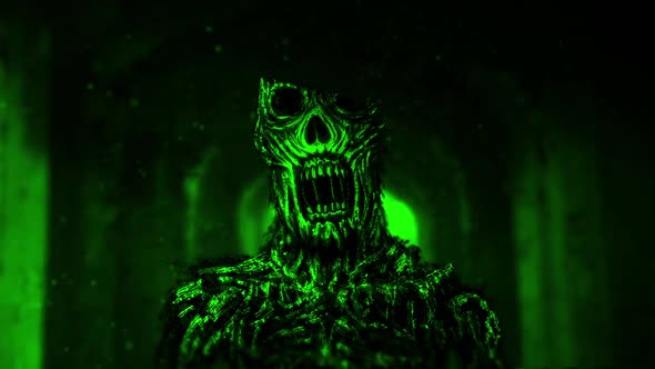 Zombie in Dark Corridor  alt