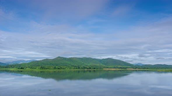 Morning, Mae Pra Chan Dam, Phetchaburi Thailand.