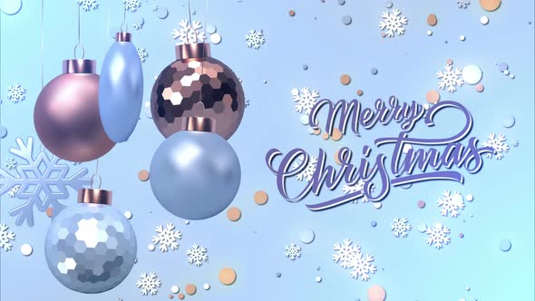 Glamour Christmas Loop Background 4K alt