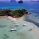 Aerial Fly-Over View of Snake Island, El-Nido. Palawan Island, Philippines - VideoHive Item for Sale