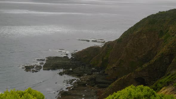 The rough and wild coastline along Cape Liptrap Victoria Australia. alt