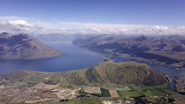 Queenstown from the Remarkables alt
