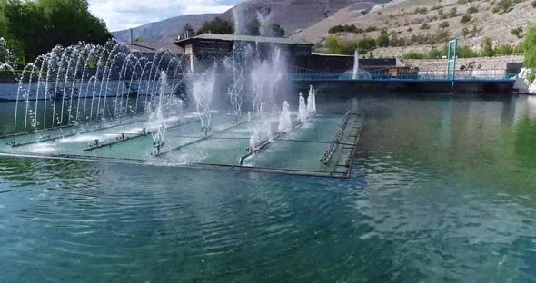 Fountain In Pool