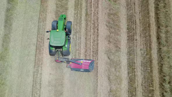 Top View of Reseeding Fields at Sdot Negev, Israel alt