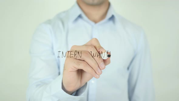 Intern Wanted, Writing On Screen alt