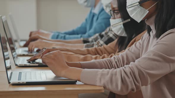 Asian Woman Helping Customer at Call Center alt