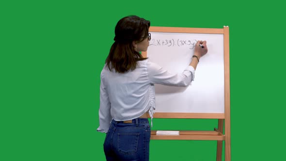 Woman Teacher Teaching maths