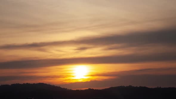 Langkawi Summer Sunset Timelapse in Malaysia with Boats alt