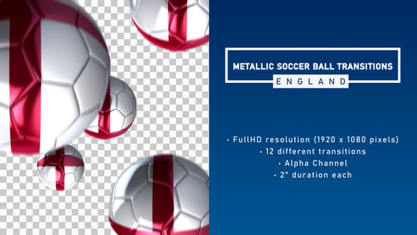 Metallic Soccer Ball Transitions - England