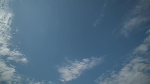 Intensive Movement of Clouds From the Camera, a Sunny Day alt