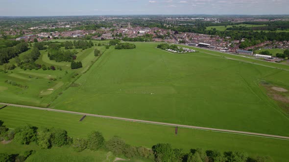 Warwick Racecourse And Town Aerial View Summer