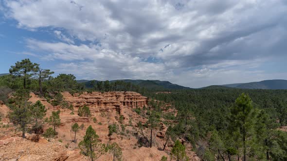 Pine Tree Forest and Sand Canyon Time Lapse