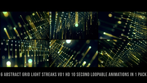 Abstract Grid Light Streaks Green V01