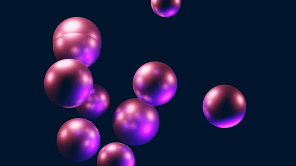 3d render of a molecular substance moving randomly alt