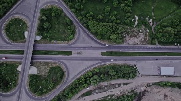 Highway Intersection From the Air alt