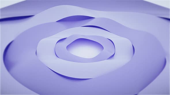 Wavy 3d Circle Blue Background