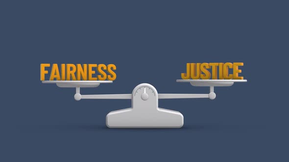 Fairness And Justice Balance Weighing Scale Looping Animation, Motion 