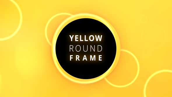 Yellow Round Frames
