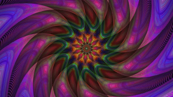 Colorful Hypnotic Spiral Background