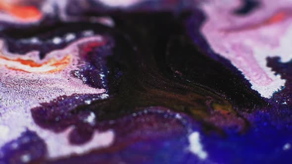 Glitter Ink Mix Color Fluid Flow Black Blue Pink alt