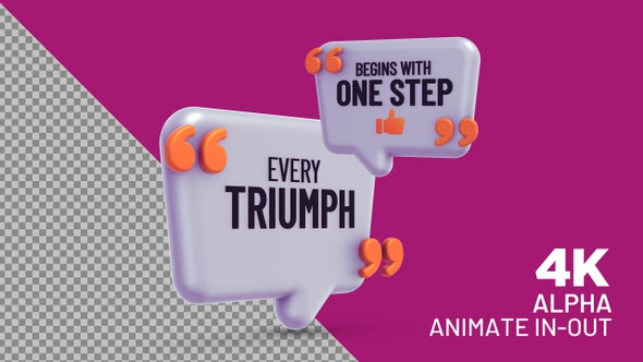 Inspirational Quote: Every triumph begins with one step alt