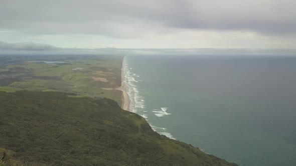 New Zealand coast aerial view