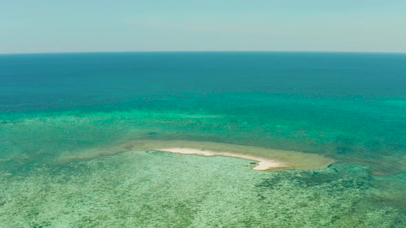 Sandy Beach on a Coral Reef alt